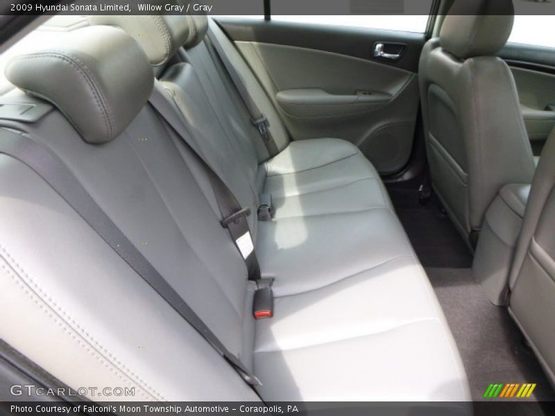 Willow Gray / Gray 2009 Hyundai Sonata Limited