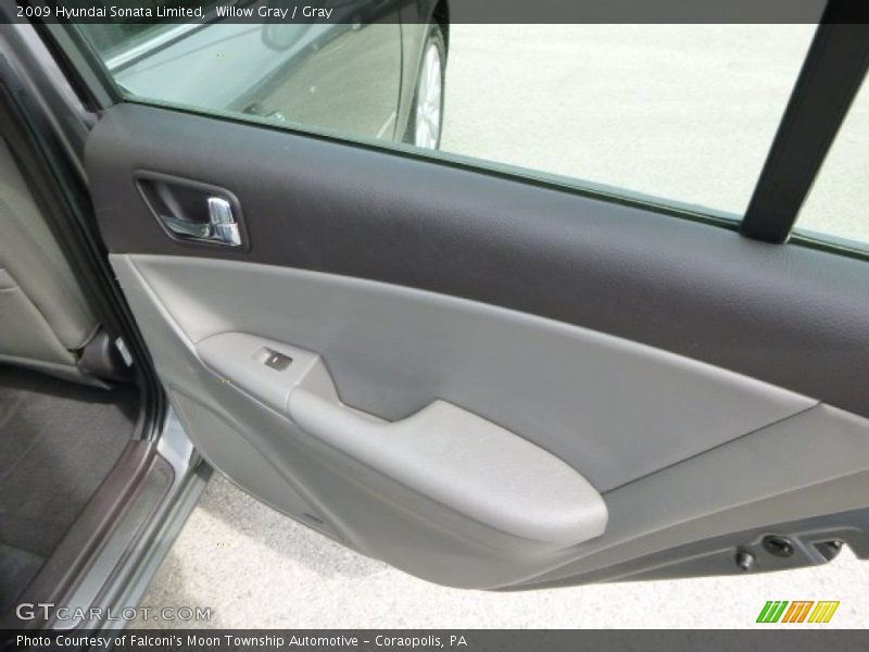 Willow Gray / Gray 2009 Hyundai Sonata Limited