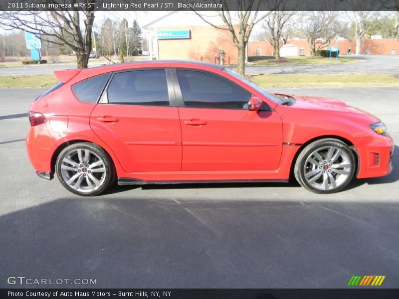 Lightning Red Pearl / STI  Black/Alcantara 2011 Subaru Impreza WRX STi