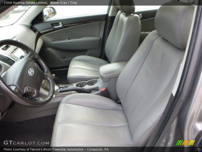 Willow Gray / Gray 2009 Hyundai Sonata Limited