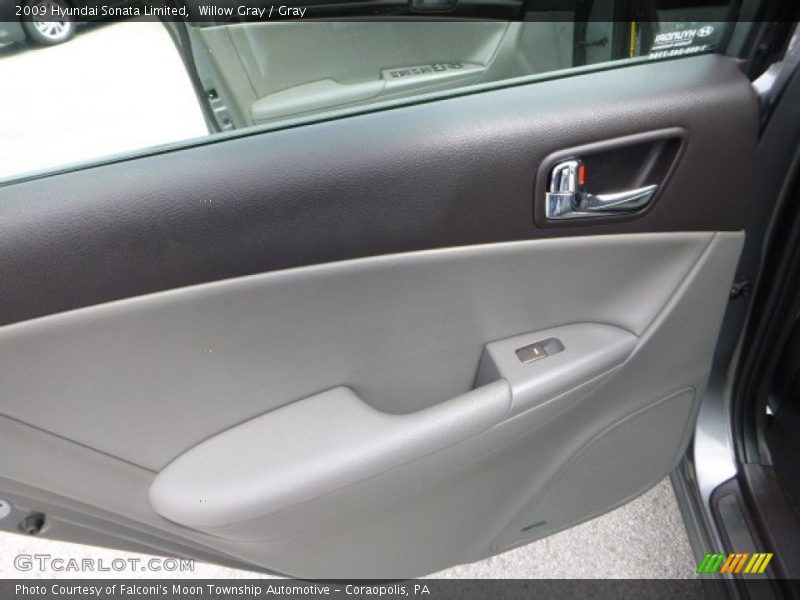 Willow Gray / Gray 2009 Hyundai Sonata Limited