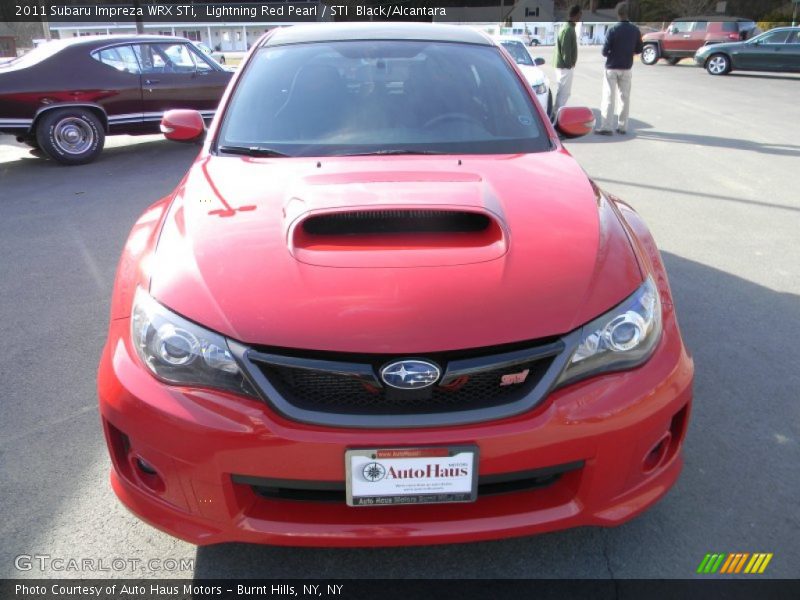 Lightning Red Pearl / STI  Black/Alcantara 2011 Subaru Impreza WRX STi