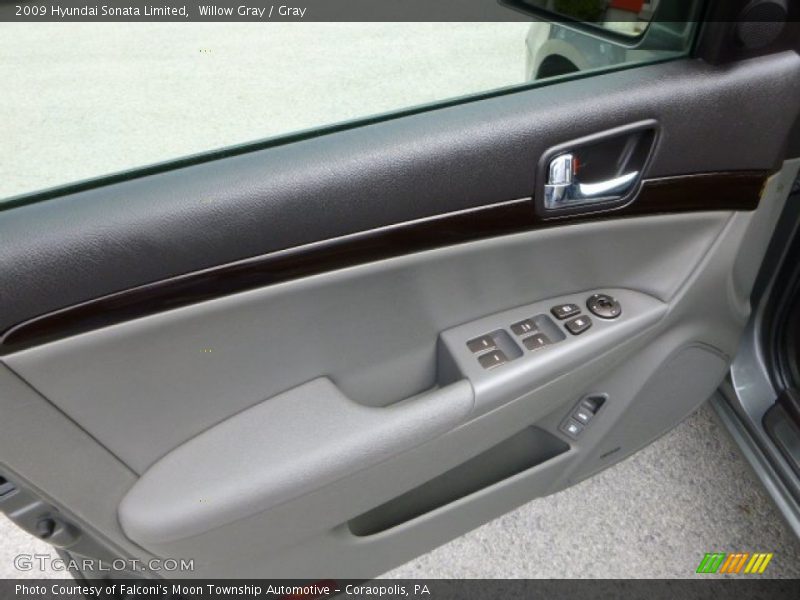 Willow Gray / Gray 2009 Hyundai Sonata Limited