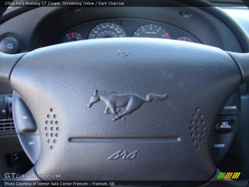 Screaming Yellow / Dark Charcoal 2004 Ford Mustang GT Coupe