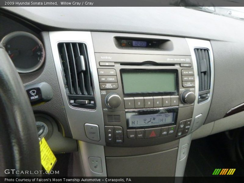 Willow Gray / Gray 2009 Hyundai Sonata Limited