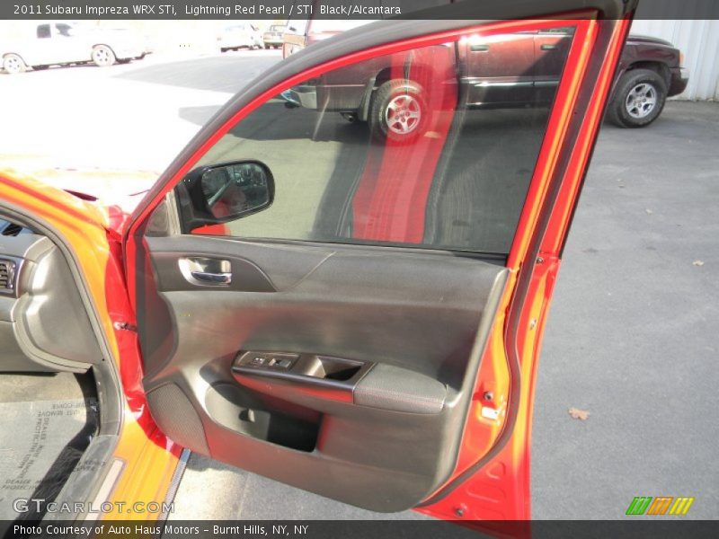 Lightning Red Pearl / STI  Black/Alcantara 2011 Subaru Impreza WRX STi