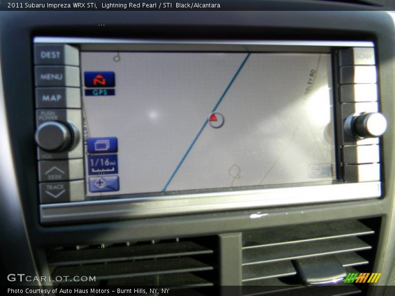 Navigation of 2011 Impreza WRX STi