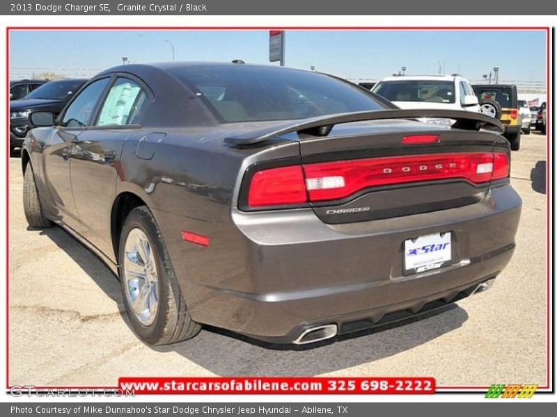 Granite Crystal / Black 2013 Dodge Charger SE