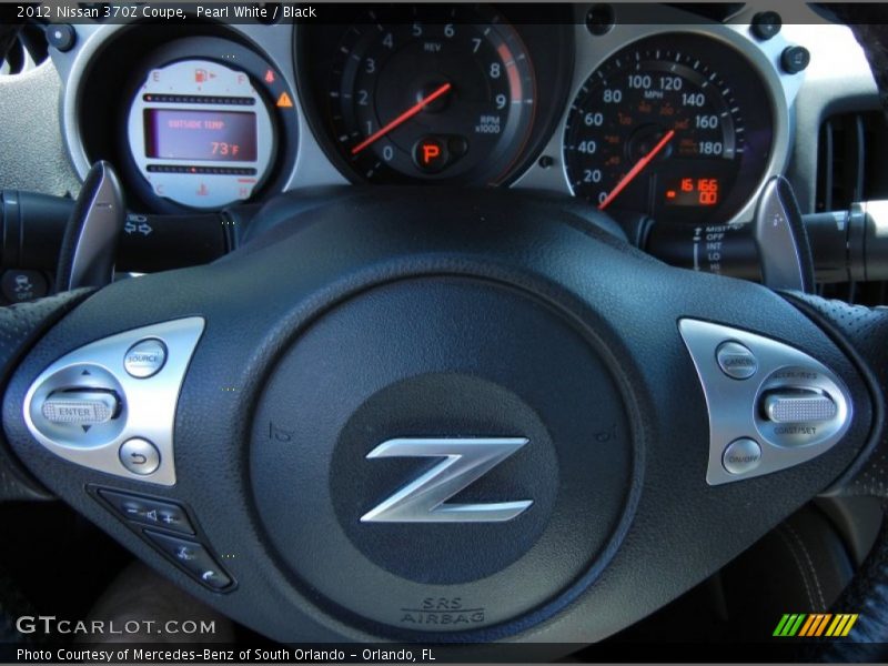 Pearl White / Black 2012 Nissan 370Z Coupe
