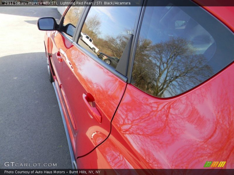 Lightning Red Pearl / STI  Black/Alcantara 2011 Subaru Impreza WRX STi
