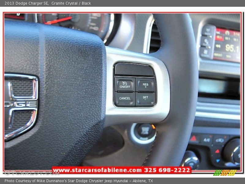 Granite Crystal / Black 2013 Dodge Charger SE