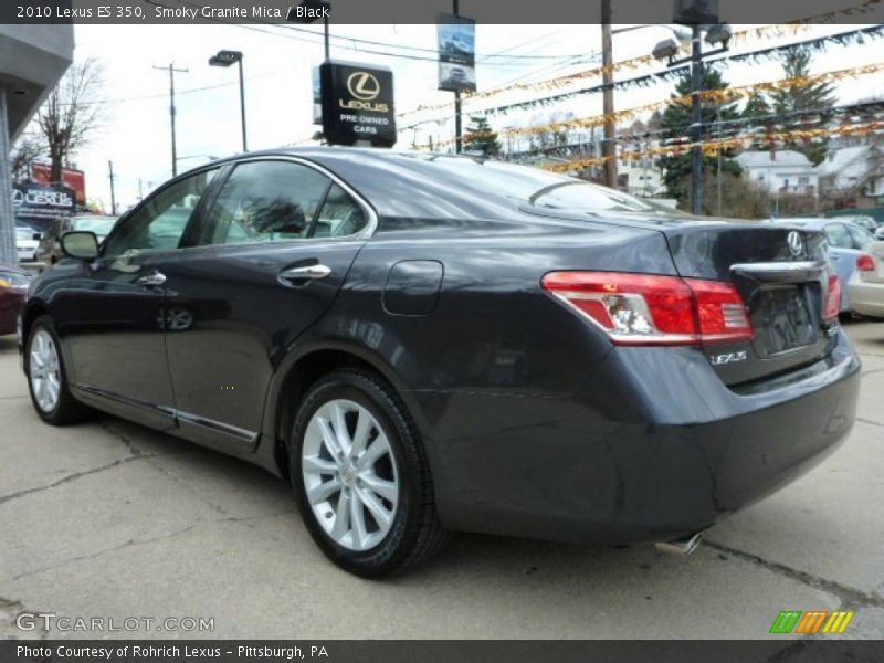 Smoky Granite Mica / Black 2010 Lexus ES 350