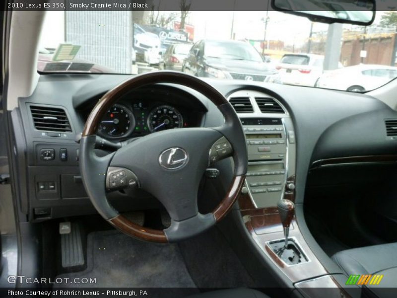 Smoky Granite Mica / Black 2010 Lexus ES 350