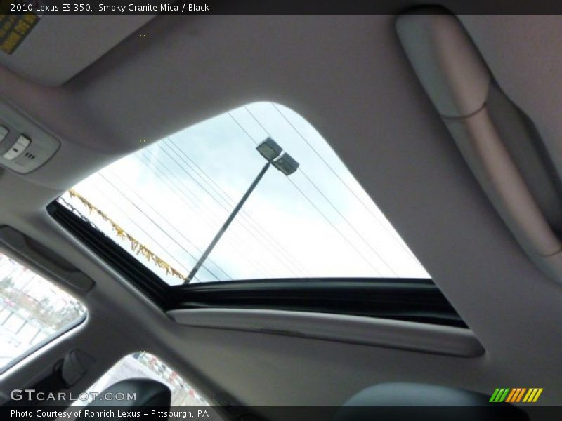 Smoky Granite Mica / Black 2010 Lexus ES 350