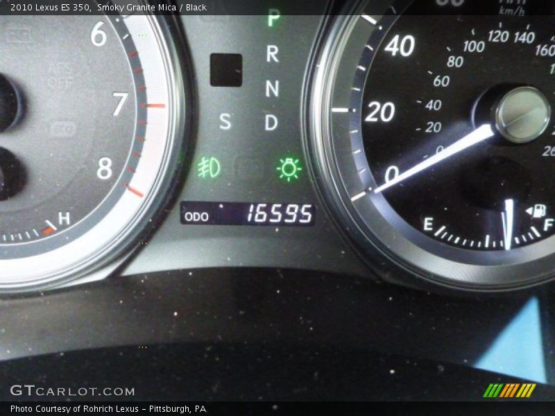 Smoky Granite Mica / Black 2010 Lexus ES 350