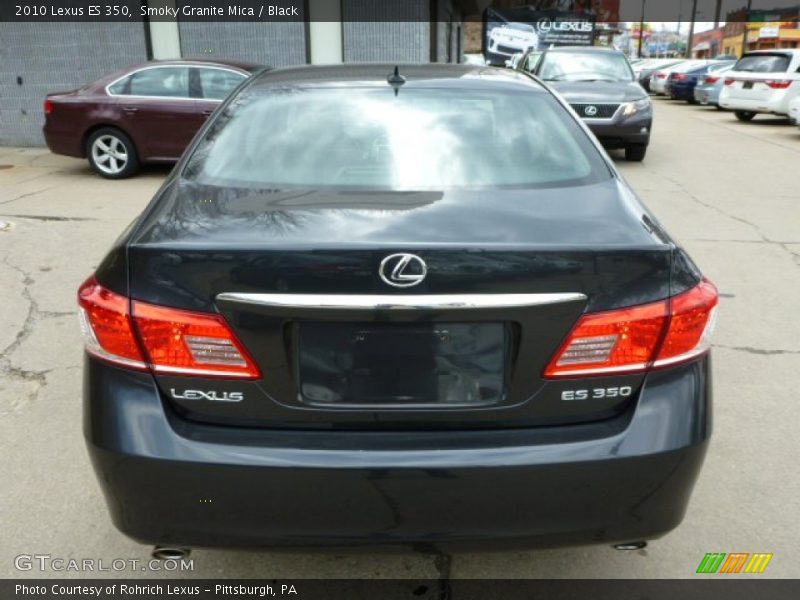 Smoky Granite Mica / Black 2010 Lexus ES 350