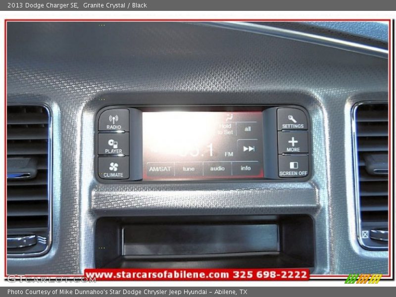 Granite Crystal / Black 2013 Dodge Charger SE