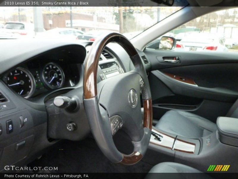 Smoky Granite Mica / Black 2010 Lexus ES 350