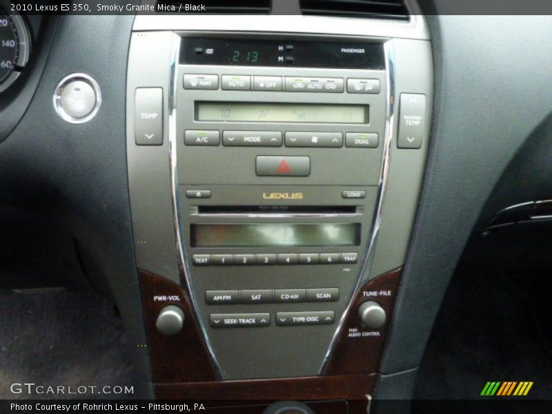Smoky Granite Mica / Black 2010 Lexus ES 350