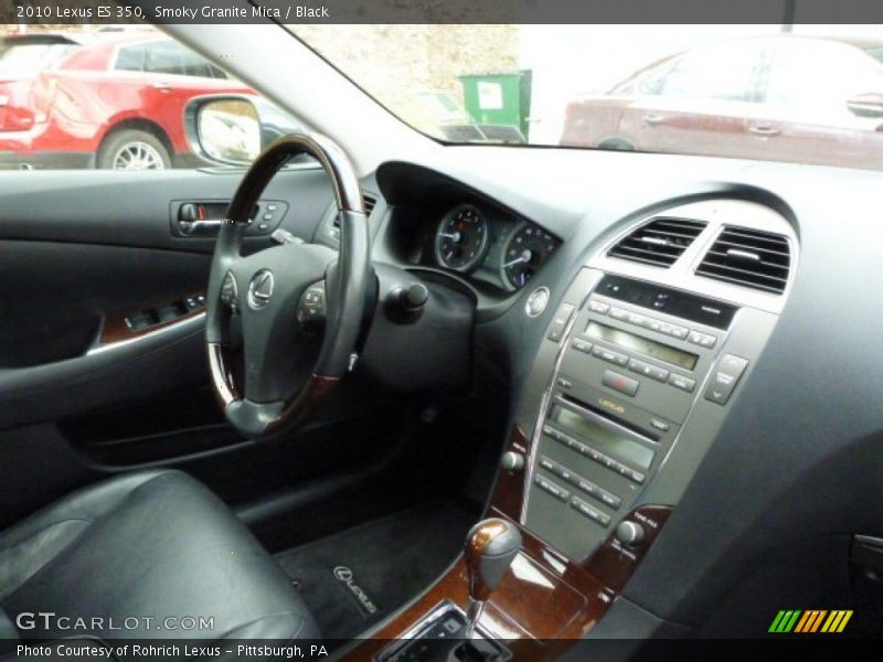 Smoky Granite Mica / Black 2010 Lexus ES 350