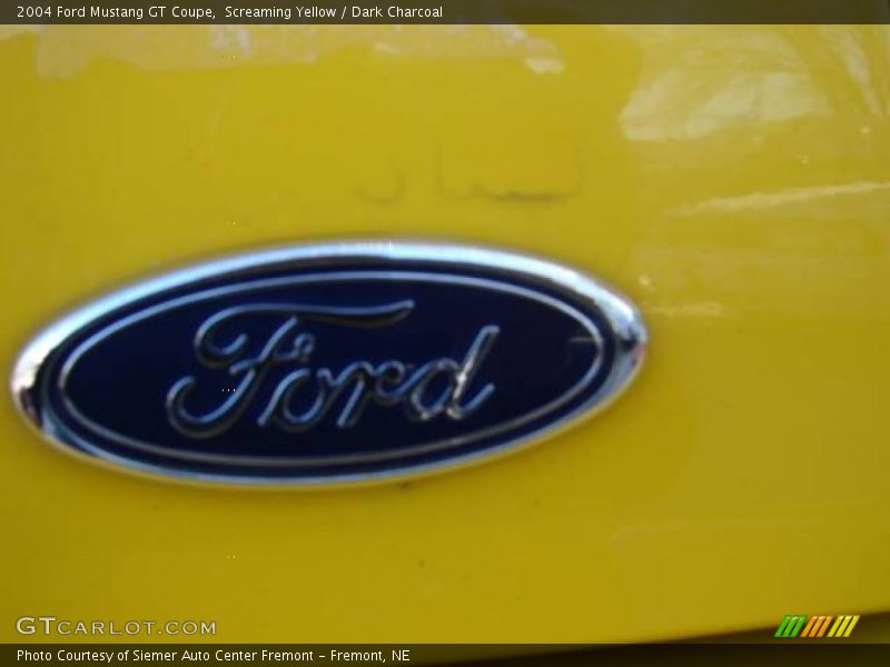 Screaming Yellow / Dark Charcoal 2004 Ford Mustang GT Coupe