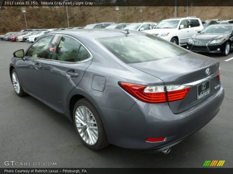 Nebula Gray Pearl / Light Gray 2013 Lexus ES 350