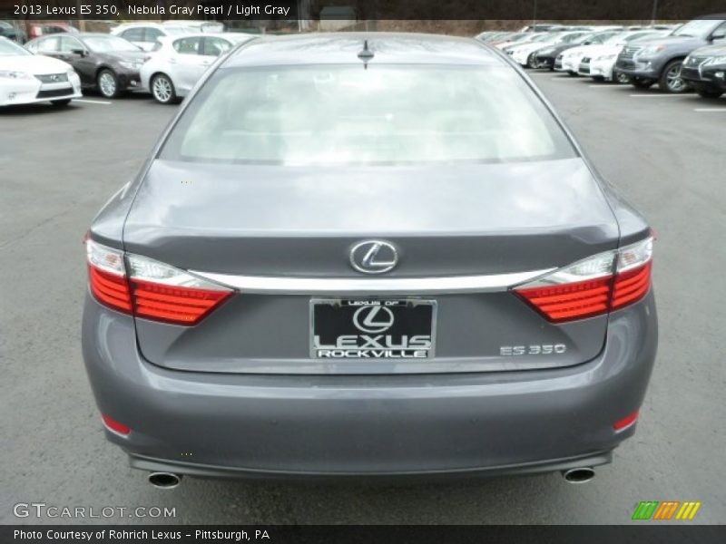 Nebula Gray Pearl / Light Gray 2013 Lexus ES 350