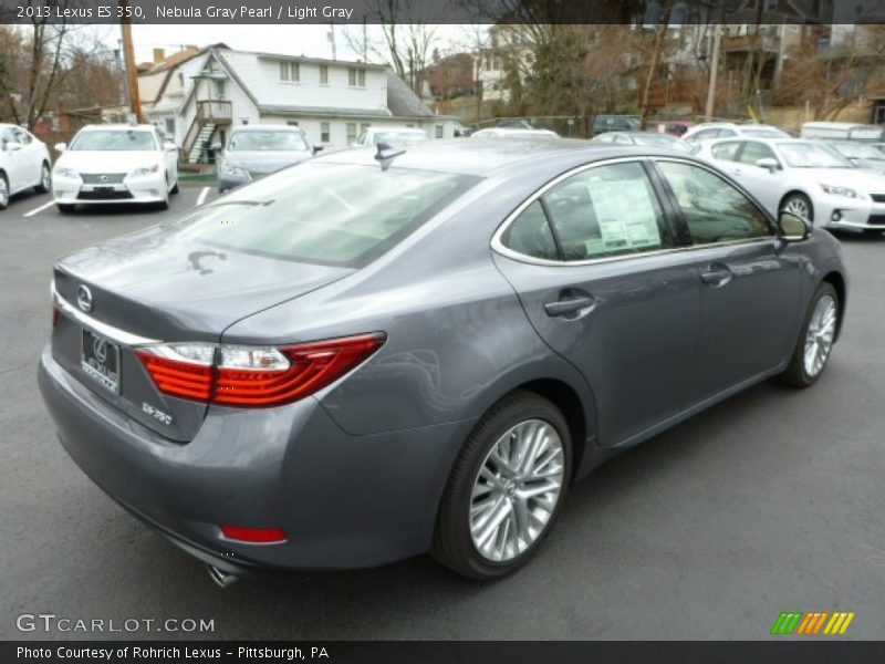 Nebula Gray Pearl / Light Gray 2013 Lexus ES 350