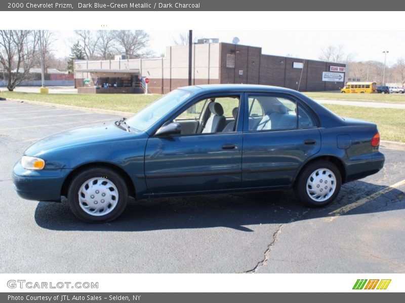Dark Blue-Green Metallic / Dark Charcoal 2000 Chevrolet Prizm