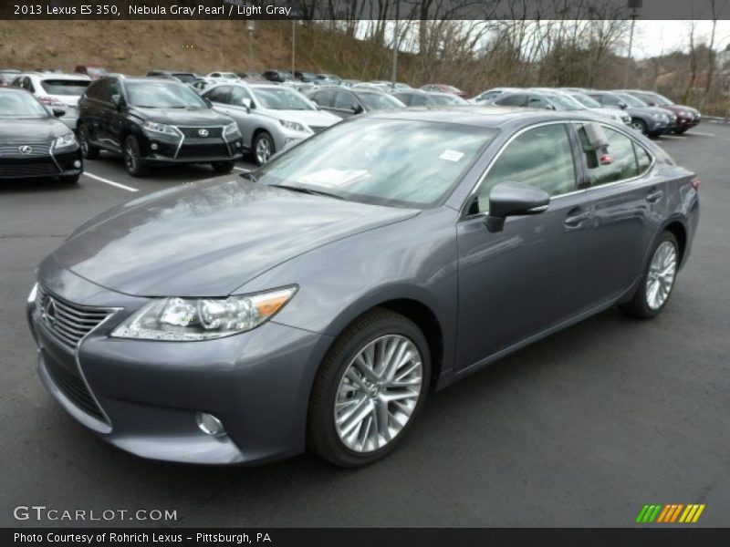 Nebula Gray Pearl / Light Gray 2013 Lexus ES 350