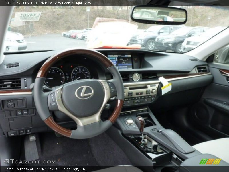 Nebula Gray Pearl / Light Gray 2013 Lexus ES 350
