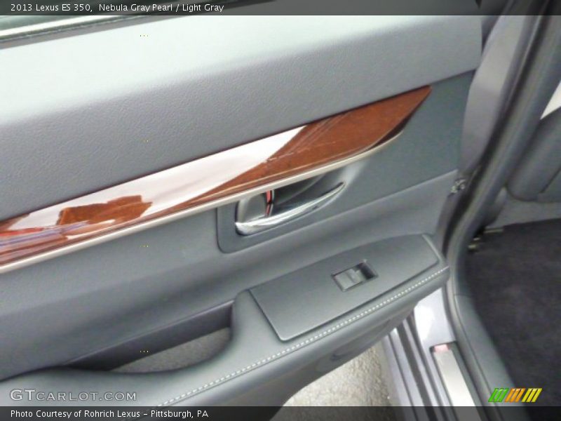 Nebula Gray Pearl / Light Gray 2013 Lexus ES 350