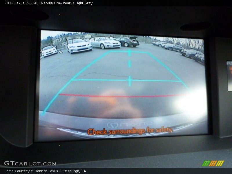 Nebula Gray Pearl / Light Gray 2013 Lexus ES 350