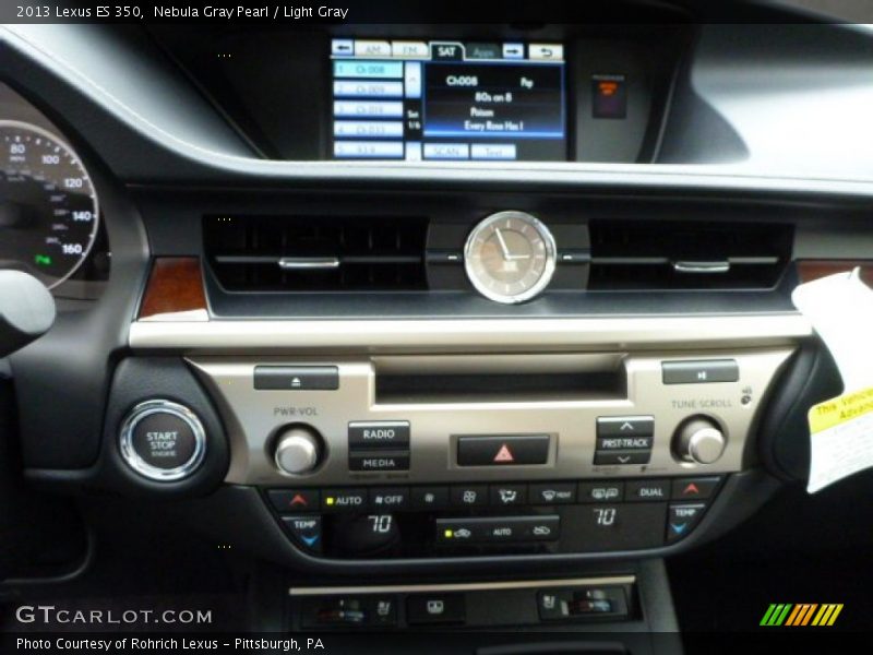 Nebula Gray Pearl / Light Gray 2013 Lexus ES 350