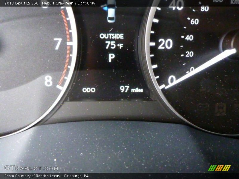 Nebula Gray Pearl / Light Gray 2013 Lexus ES 350