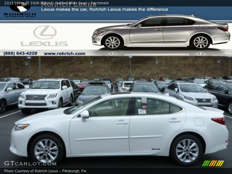 Starfire White Pearl / Parchment 2013 Lexus ES 300h Hybrid
