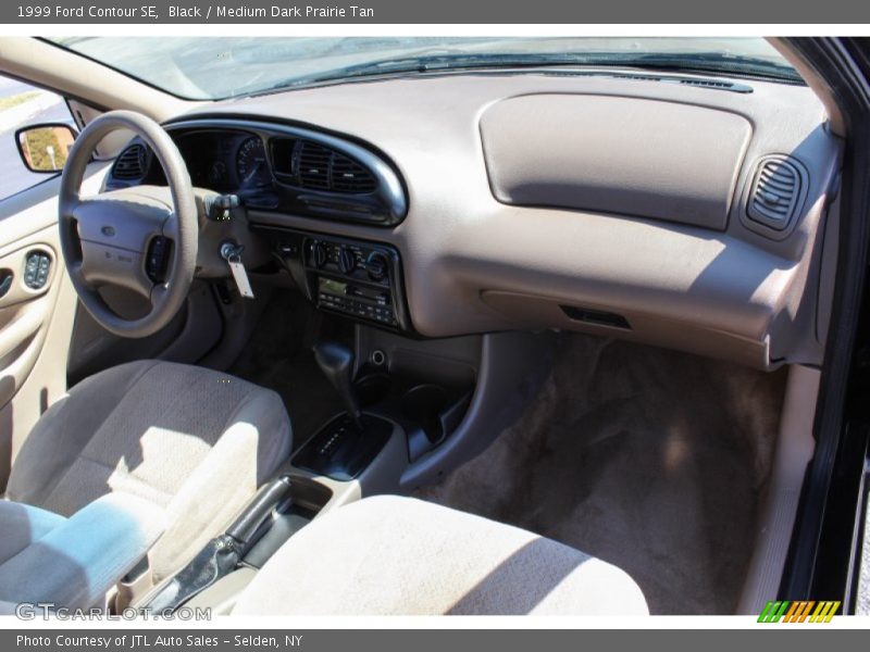 Black / Medium Dark Prairie Tan 1999 Ford Contour SE