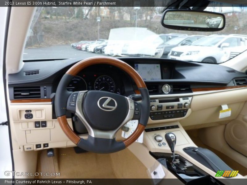 Starfire White Pearl / Parchment 2013 Lexus ES 300h Hybrid