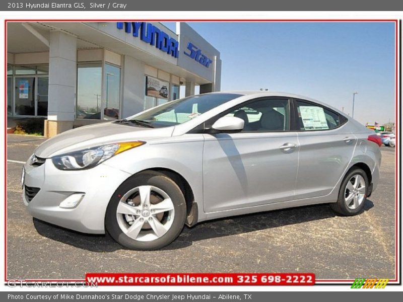 Silver / Gray 2013 Hyundai Elantra GLS