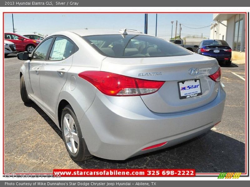 Silver / Gray 2013 Hyundai Elantra GLS