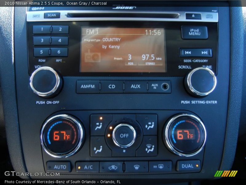 Ocean Gray / Charcoal 2010 Nissan Altima 2.5 S Coupe