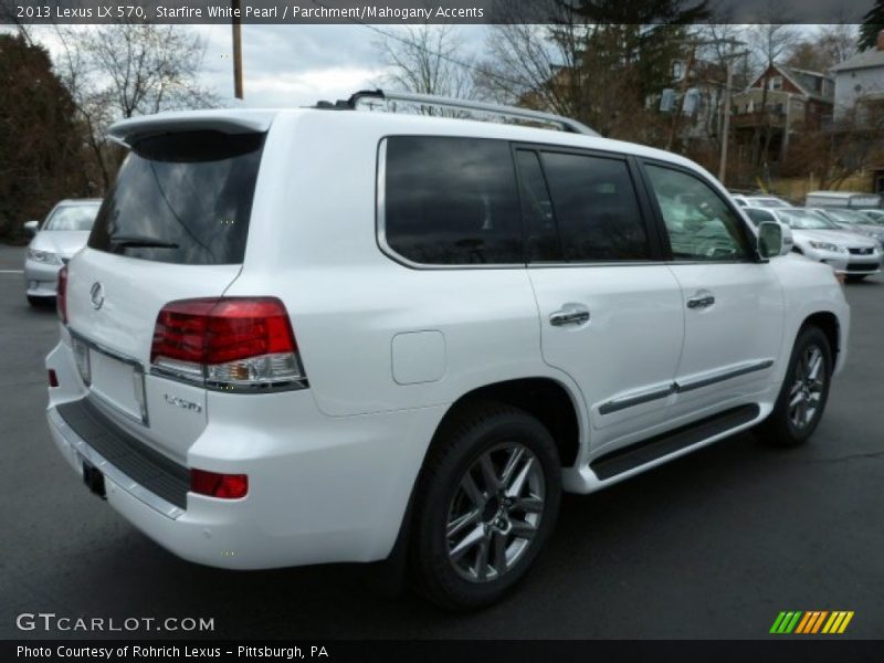 Starfire White Pearl / Parchment/Mahogany Accents 2013 Lexus LX 570