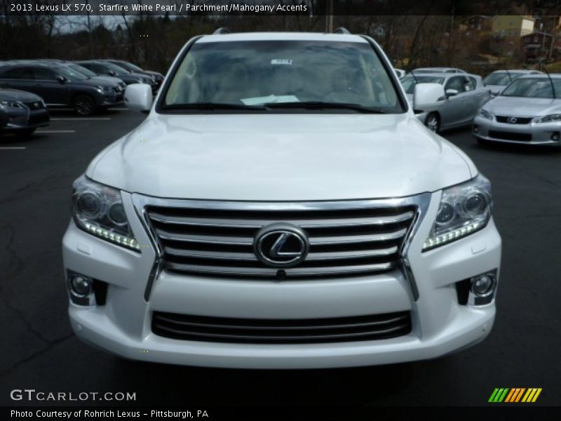 Starfire White Pearl / Parchment/Mahogany Accents 2013 Lexus LX 570