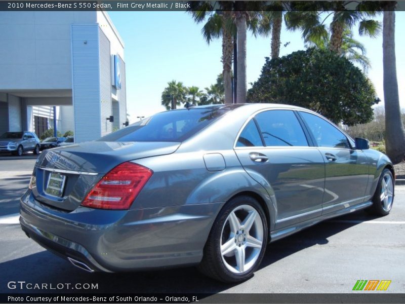 Flint Grey Metallic / Black 2010 Mercedes-Benz S 550 Sedan