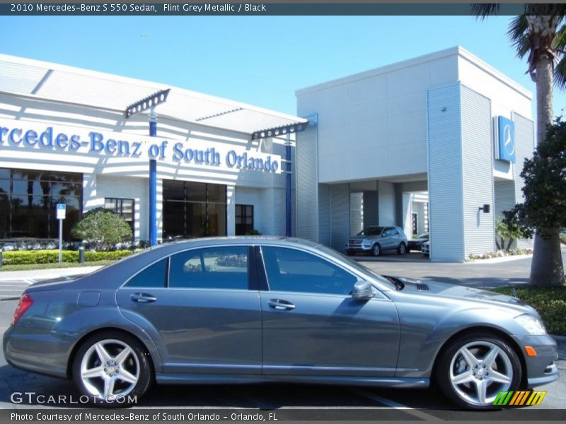 Flint Grey Metallic / Black 2010 Mercedes-Benz S 550 Sedan