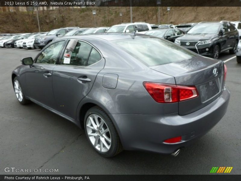 Nebula Gray Pearl / Black 2013 Lexus IS 250 AWD