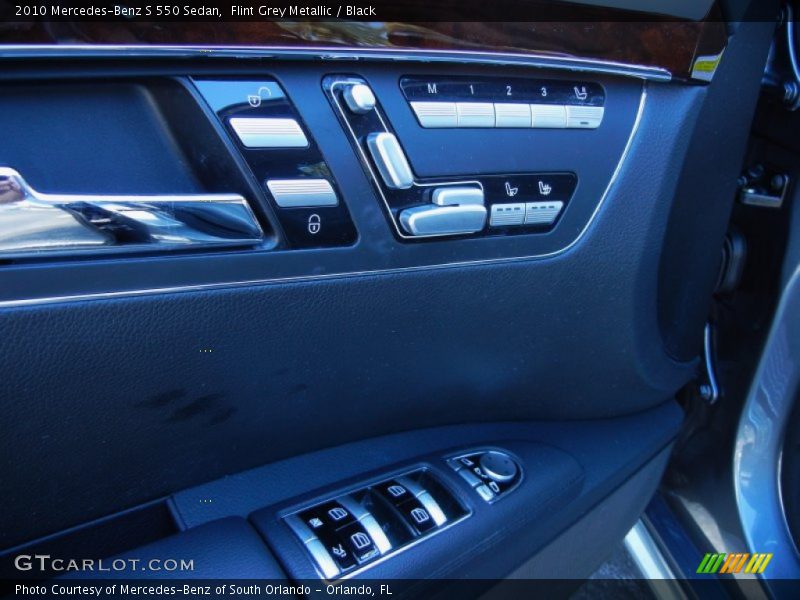 Flint Grey Metallic / Black 2010 Mercedes-Benz S 550 Sedan