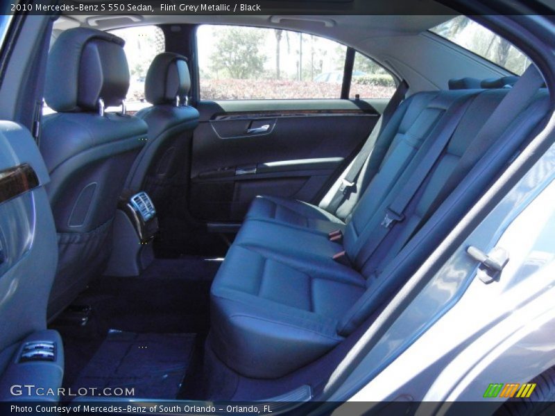 Flint Grey Metallic / Black 2010 Mercedes-Benz S 550 Sedan
