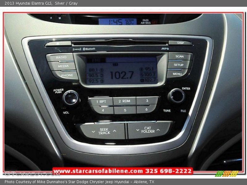Silver / Gray 2013 Hyundai Elantra GLS