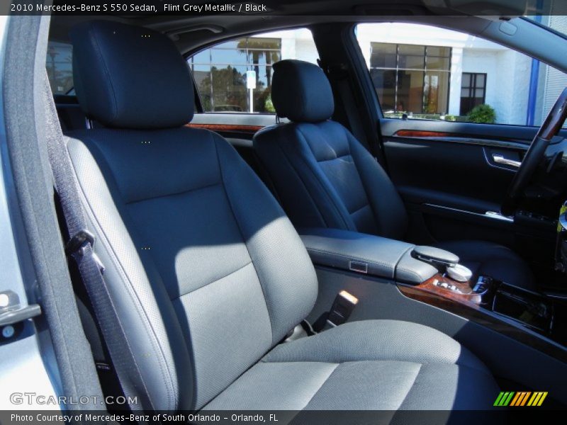 Flint Grey Metallic / Black 2010 Mercedes-Benz S 550 Sedan